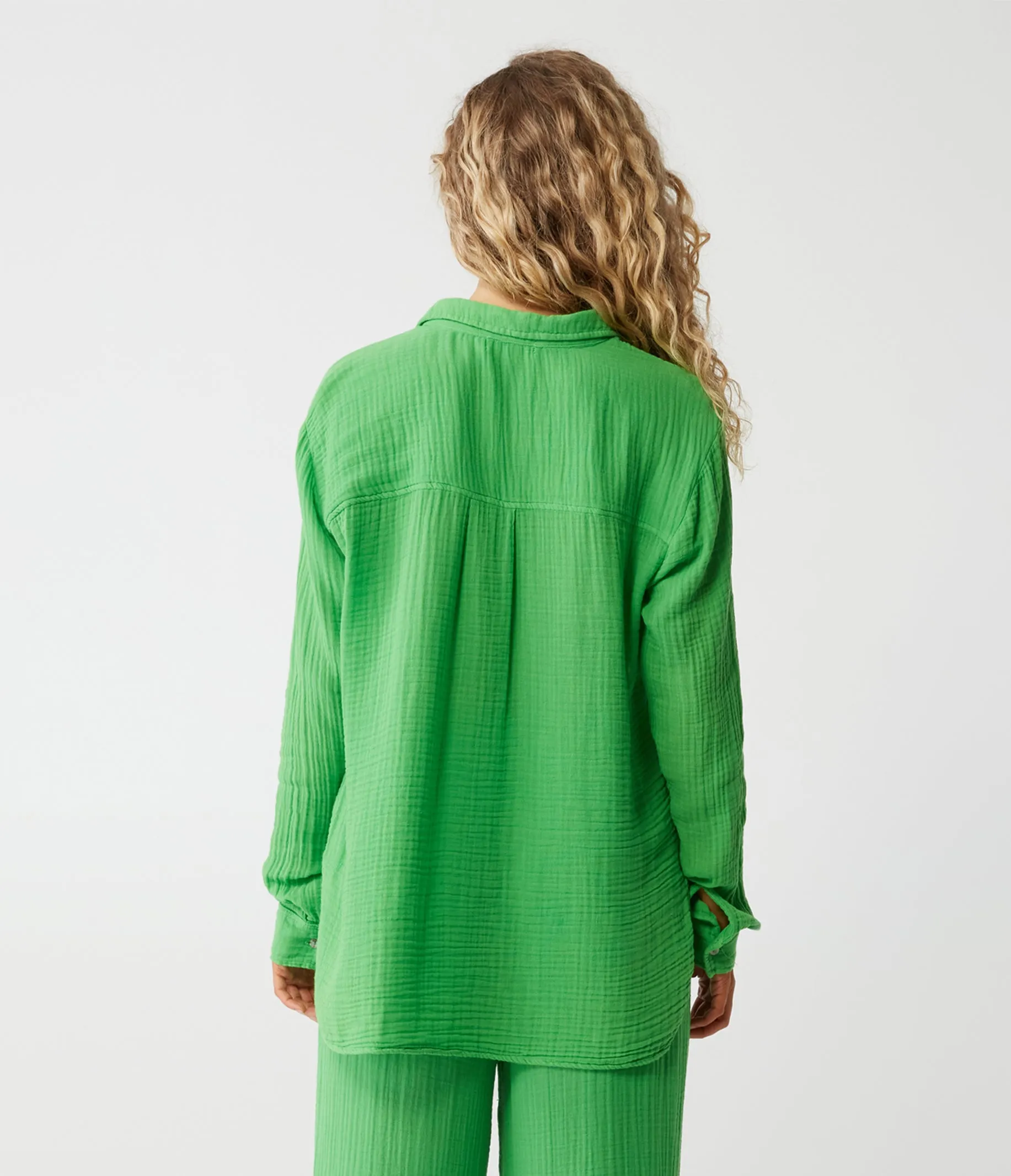 Leo Gauze Button Down Shirt