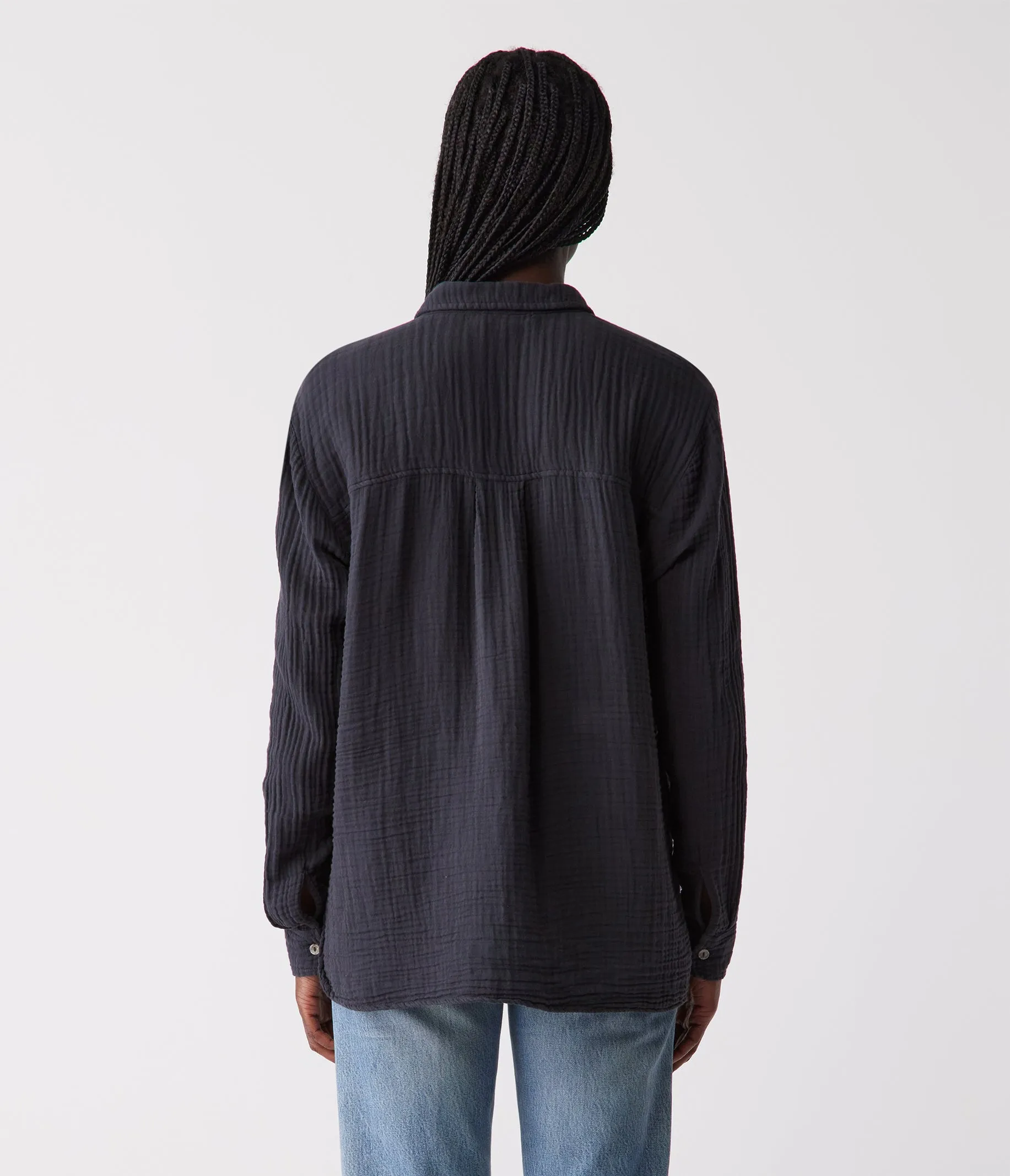 Leo Gauze Button Down Shirt